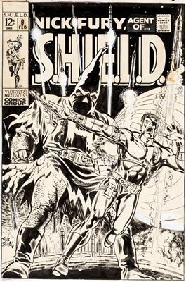 Nick Fury, Agent of S.H.I.E.L.D. #9 Cover Original Art (Marvel, 1969)