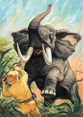 Classics Illustrated #97 King Solomon's Mines Cover Painting Original Art (Gilberton, 1952).