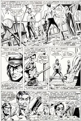 Master of Kung Fu #39 Page 2 Original Art (Marvel, 1976)