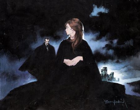 Sinister House of Secret Love #2 Cover Painting Original Art and Production Negative (DC, 1971-72)