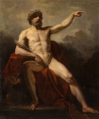 Eros mit dem Adler (Element des Feuers)