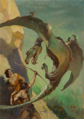 At the Earth's Core book dust jacket, 1922
