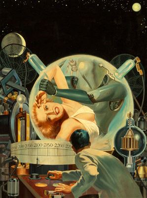 Hand from the Void, Super Science Stories cover, January 1951
