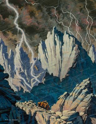 The Big Rain, Astounding Science Fiction cover, October 1954