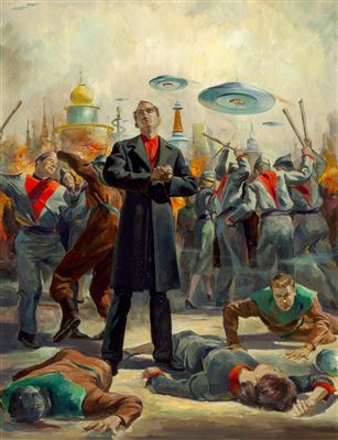 Sample artwork by Robert Schulz (1928 - 1978), known for illustrator, action genre, portrait - View similar artists and auction records