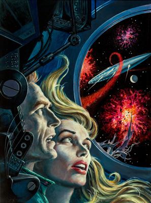 Space Station #1 paperback cover, 1957