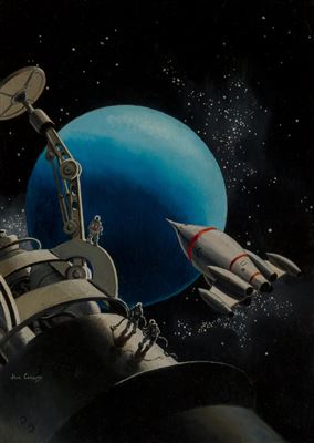 Star Lummox (The Star Beast), The Magazine of Fantasy and Science Fiction cover, May 1954