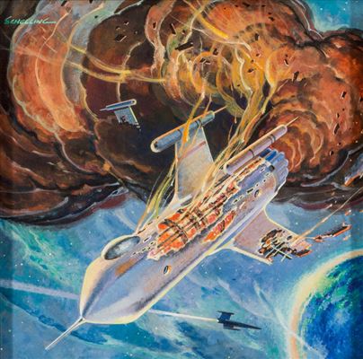 Worlds of Ptavvs, Worlds of Tomorrow interior illustration, March 1965 by George Luther Schelling - Auction record, sale price, and art valuation. Compare with similar artists and explore comparable artworks.