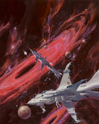 Billion Dollar Boy paperback cover, 1997 by Vincent Di Fate - Auction record, sale price, and art valuation. Compare with similar artists and explore comparable artworks.