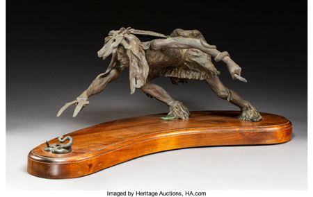 Sample artwork by Hollis Williford (1940 - 2007), known for sculpture, landscape and frontier figure painting - View similar artists and auction records