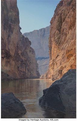 Sample artwork by Henry Coe (Born 1946), known for landscape, coastal view - View similar artists and auction records