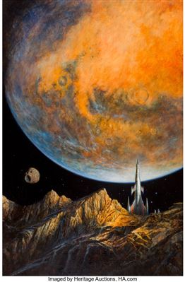 Fantasy & Science Fiction July/August-2018 Cover Painting Original Art (Spilogale, Inc., 2018)