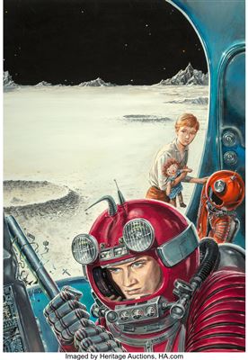 Have Spacesuit-Will Travel, Fantasy and Science Fiction cover, August 1958