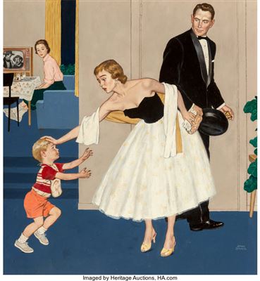 Family Scene, The Saturday Evening Post cover