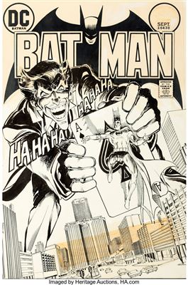 Batman #251 Cover The Joker Original Art (DC, 1973)