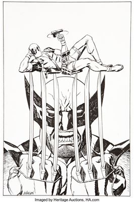 Deadpool #51 Cover Wolverine Original Art (Marvel, 2012)