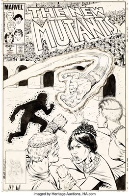 New Mutants #9 Cover Original Art (Marvel, 1983) by Bob McLeod - Auction record, sale price, and art valuation. Compare with similar artists and explore comparable artworks.
