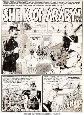 Mad #3 Complete 7-Page Story "Sheik of Araby!" Original Art (EC, 1953)