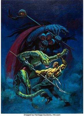 Doc Savage #2 Cover Original Art (Marvel, 1975)