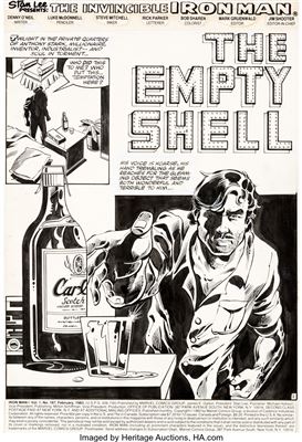 Iron Man #167 Title Page 1 Original Art (Marvel, 1983)