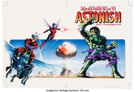 Marvel Comics Index #7A "Heroes From Tales to Astonish: Book 1: The Hulk" Wraparound Cover Original Art (G&T Enterprises, 1978)