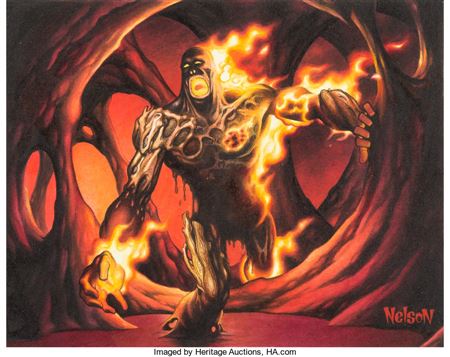 Magic: The Gathering: Invasion "Cinder Shade" Card Painting Original Art (Wizards of the Coast, 2000) by Nelson DeCastro - Auction record, sale price, and art valuation. Compare with similar artists and explore comparable artworks.