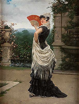 The flamenco-dancer