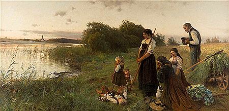 Evening prayer on the shores of Fraueninsel
