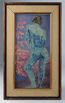 "Blue Nude-back view"