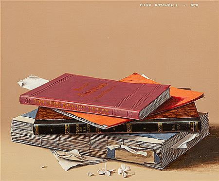Untitled (Trompe l'oeil with Books), 1970