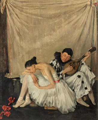 Columbine Rests, c. 1923-1924 by Margaret (Crilley) Clarke - Auction record, sale price, and art valuation. Compare with similar artists and explore comparable artworks.