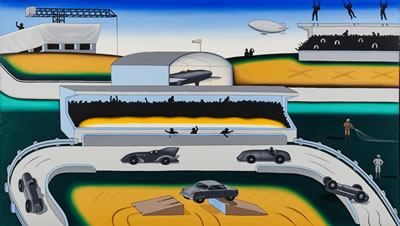 A Sunday Afternoon at the "Grand Slam", 1972 by Roger Brown - Auction record, sale price, and art valuation. Compare with similar artists and explore comparable artworks.
