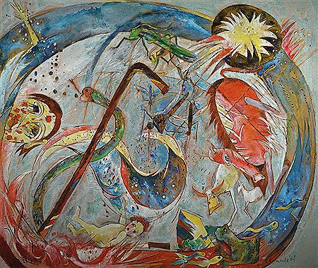Sample artwork by Bernd Kastenholz (Born 1949), known for painting - View similar artists and auction records
