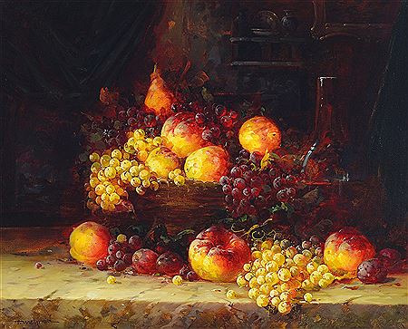 Lush Still Life with Fruit