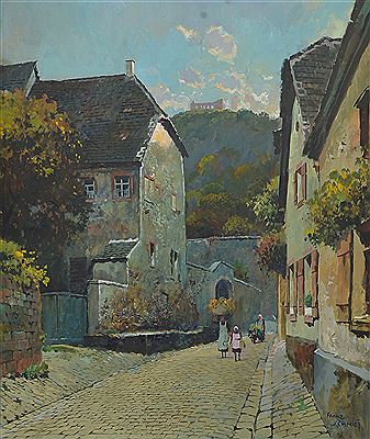 View from Hambach with view of the Hambach Castle
