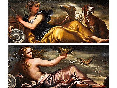 A pair of paintings VENUS and DIANA by Paolo Gerolamo Piola - Auction record, sale price, and art valuation. Compare with similar artists and explore comparable artworks.