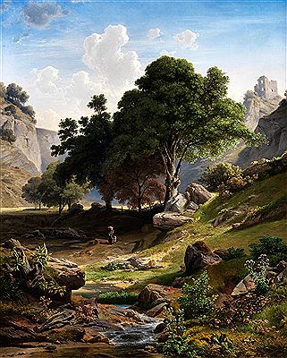 Sample artwork by Adalbert Waagen (1833 - 1898), known for mountain landscape painting, frescoes - View similar artists and auction records