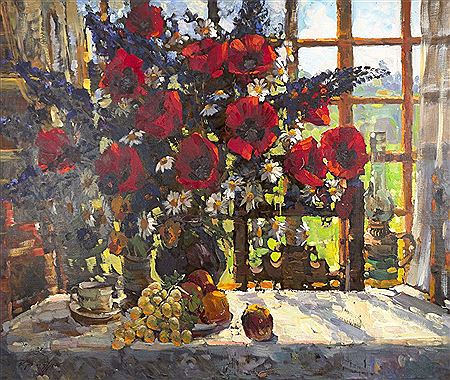 Sample artwork by Aleksander "Sasha" Markovich Kremer (Born 1958), known for landscape painting - View similar artists and auction records