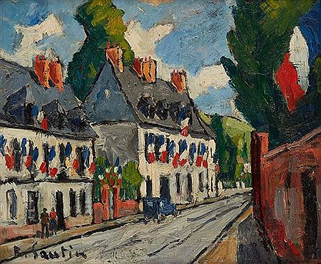 Bastille Day, 14 July by René Sautin - Auction record, sale price, and art valuation. Compare with similar artists and explore comparable artworks.