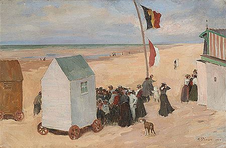 Sample artwork by Albert Pinot (1875 - 1962), known for landscape, portraits, genre - View similar artists and auction records