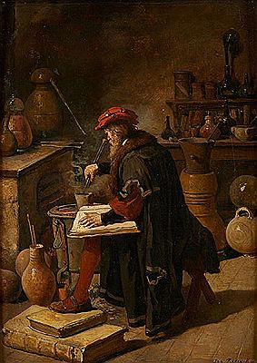 L'alchimiste à l'œuvre.