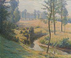 The stream, morning of summer