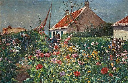 Sample artwork by Herman Van den Berghe (1857 - 1930), known for painting - View similar artists and auction records