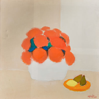 "Nature morte aux fleurs et aux fruits