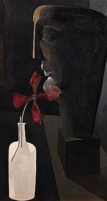 Tête à la fleur