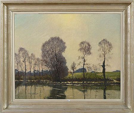 "Paysage lacustre arboré"