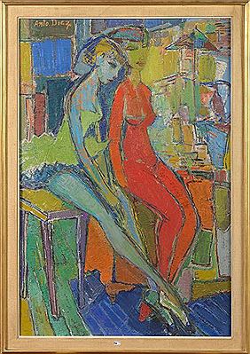 Sample artwork by Anton Diez (1914 - 1992), known for painting - View similar artists and auction records