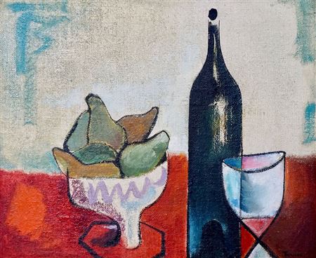 Pears Still Life by Dennis Knight Turner - Auction record, sale price, and art valuation. Compare with similar artists and explore comparable artworks.