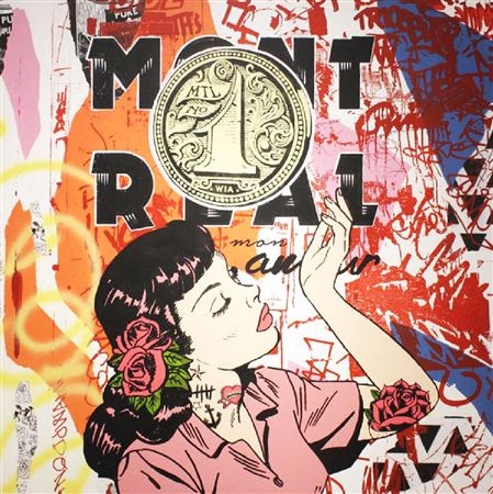 Sample artwork by Whatisadam (21st Century), known for street art painting - View similar artists and auction records