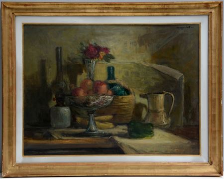 "Natura morta con fondo chiaro" by Franco Mazzucchetti - Auction record, sale price, and art valuation. Compare with similar artists and explore comparable artworks.